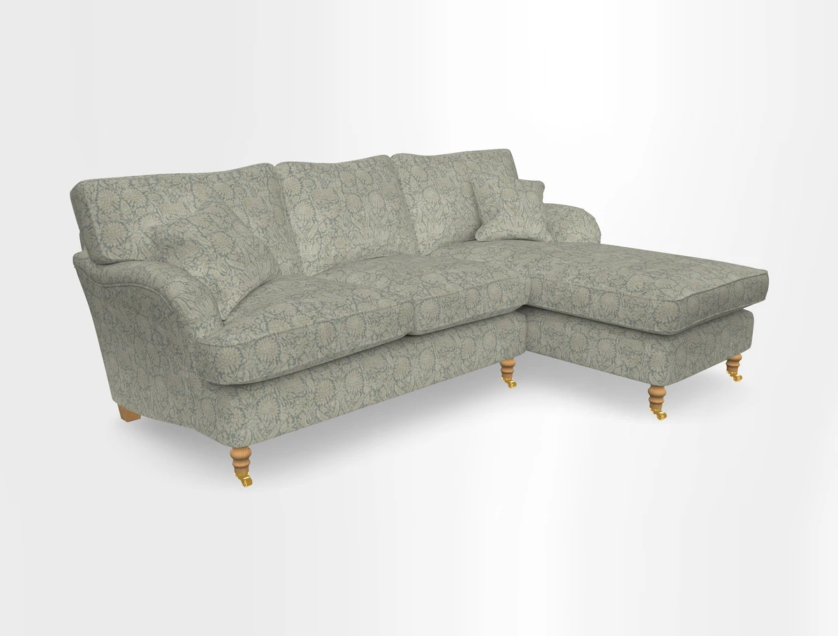 Alwinton chaise RHF in Floral Linen Lela Mystery