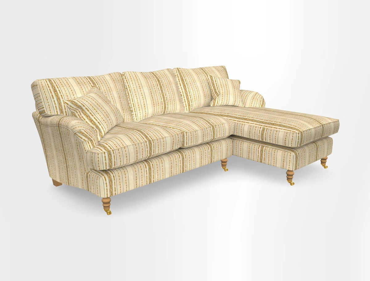 Alwinton chaise RHF in Floral Linen Lela Mystery