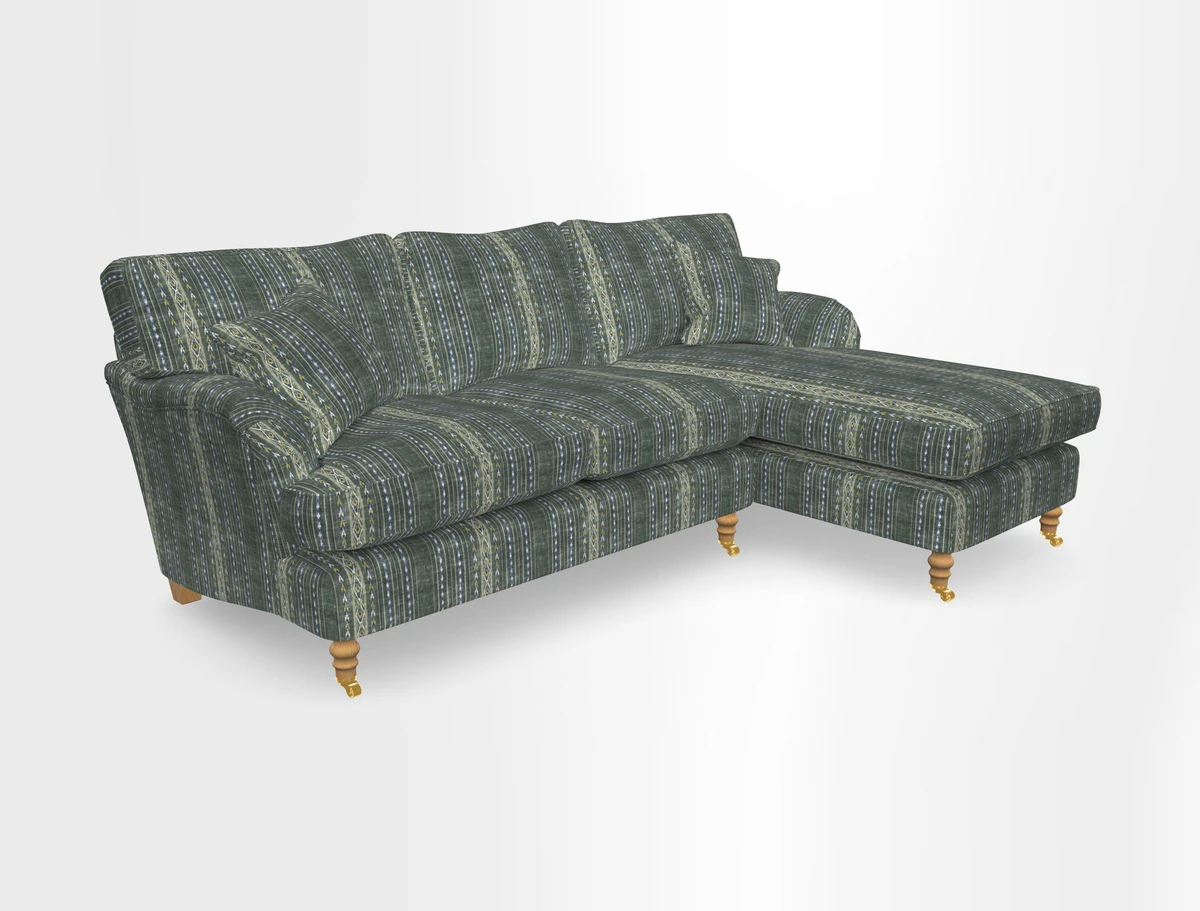 Alwinton chaise RHF in Floral Linen Lela Mystery