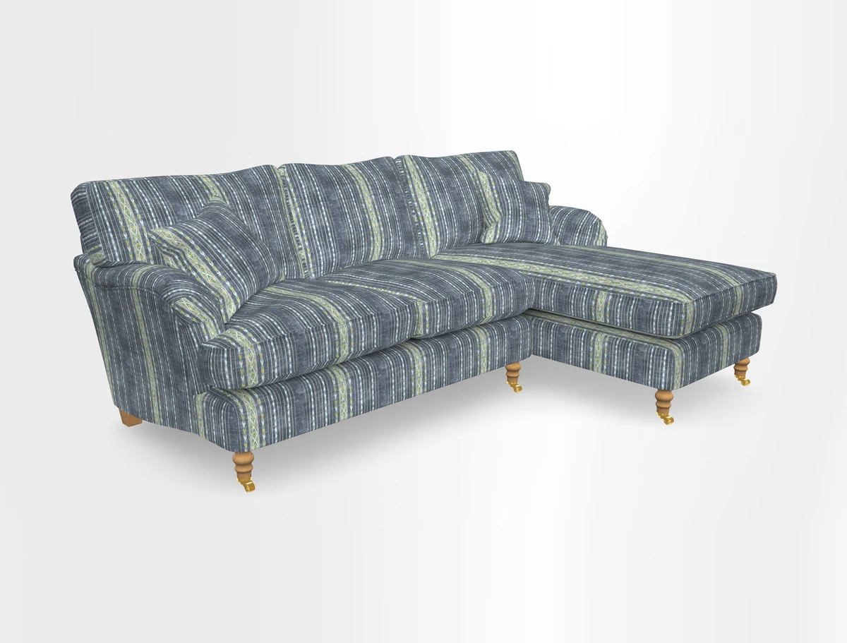 Alwinton chaise RHF in Floral Linen Lela Mystery
