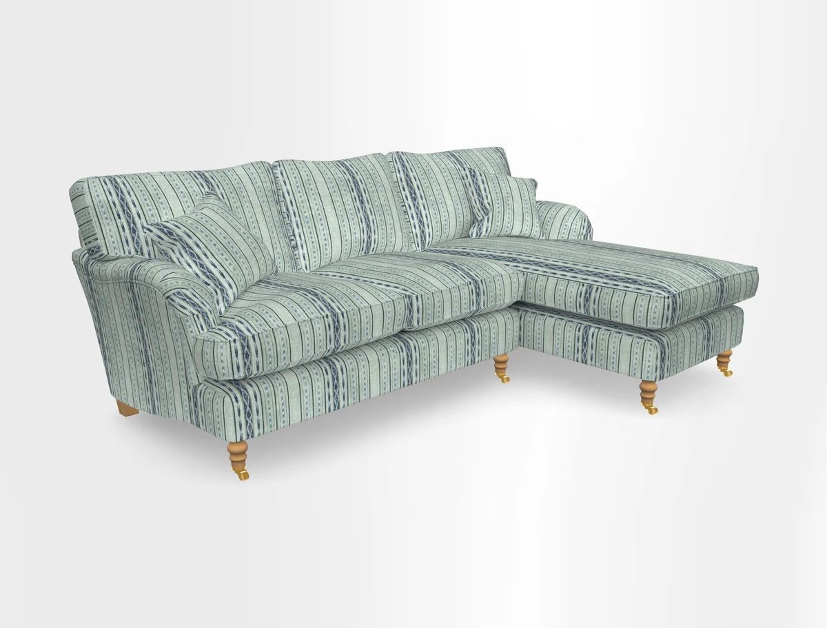 Alwinton chaise RHF in Floral Linen Lela Mystery
