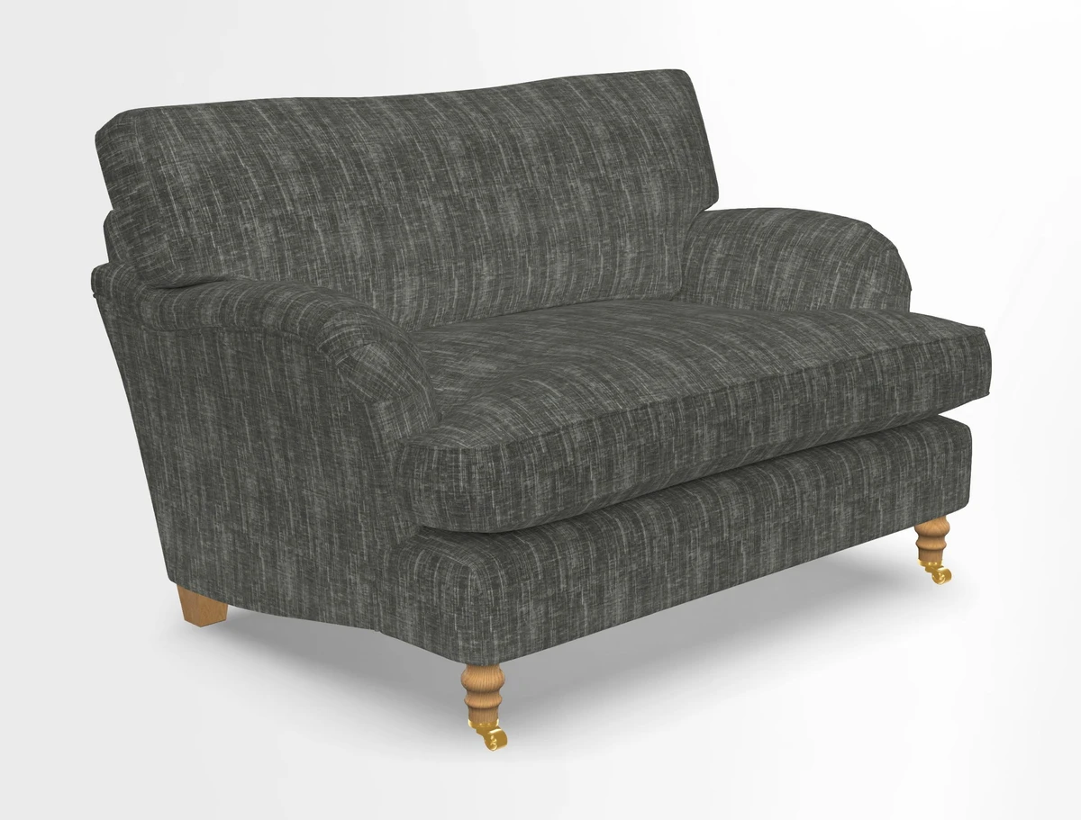 Alwinton snuggler in Lumino Velvet Wine