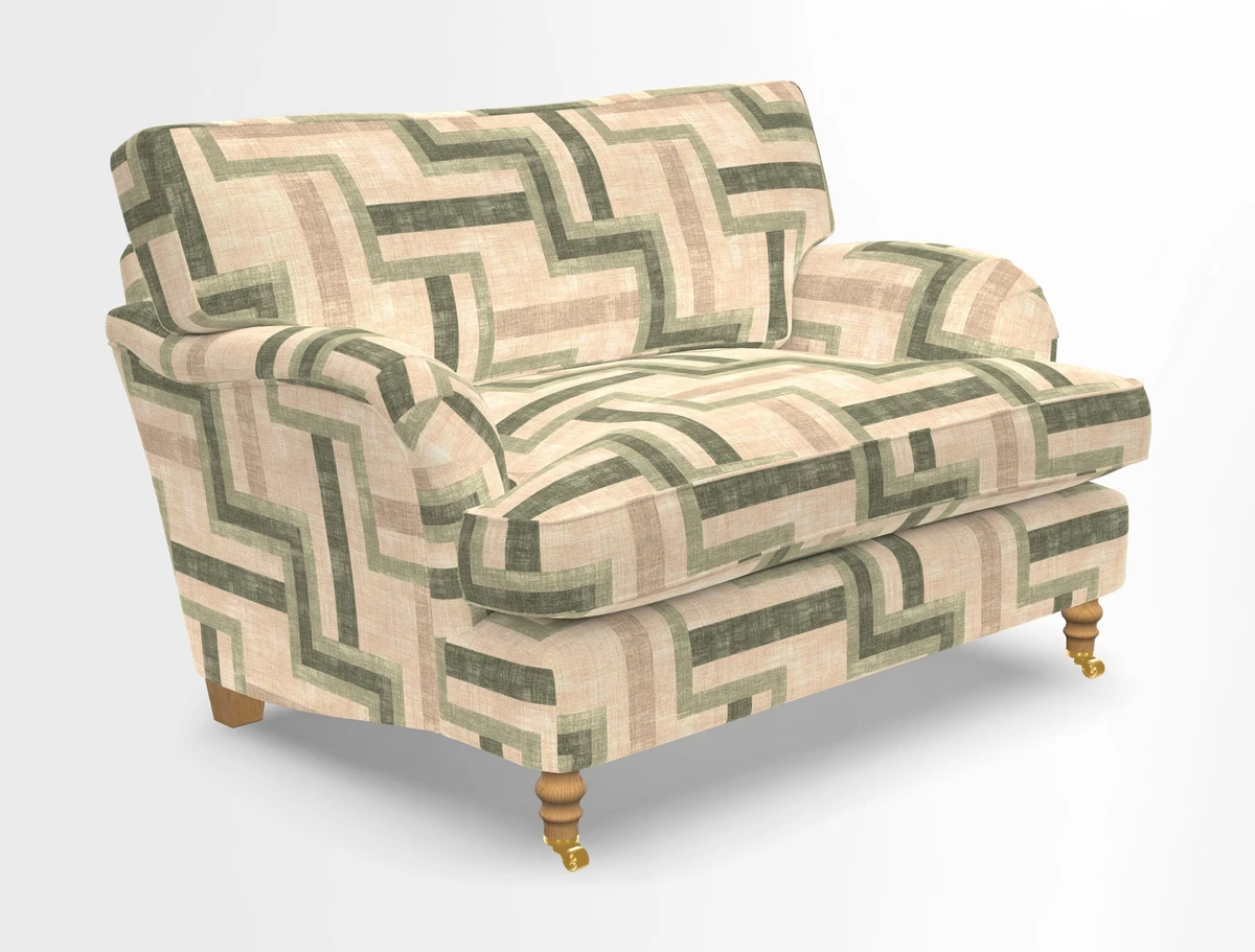Alwinton snuggler in Lumino Velvet Wine