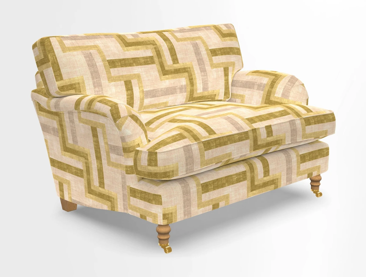 Alwinton snuggler in Lumino Velvet Wine