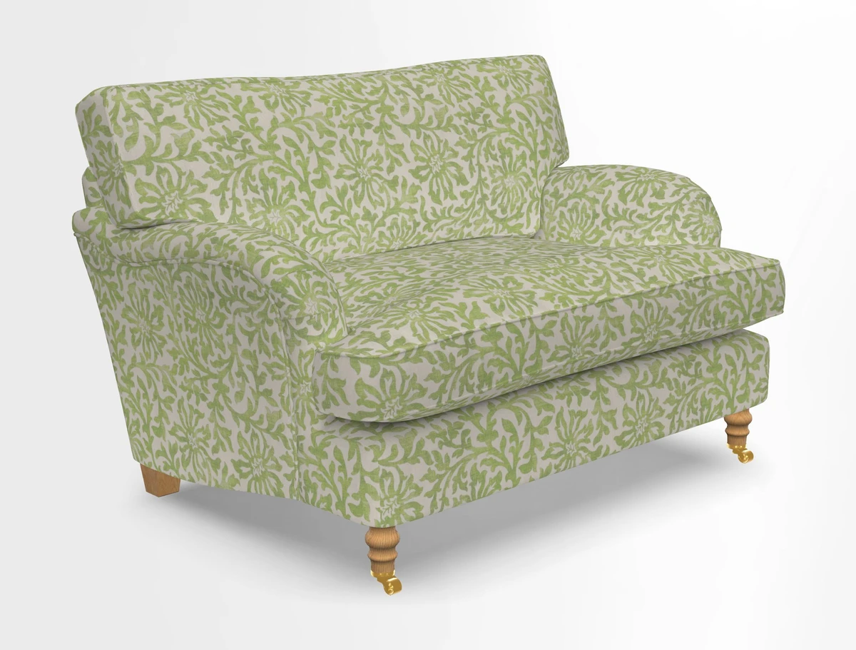 Alwinton snuggler in Lumino Velvet Wine