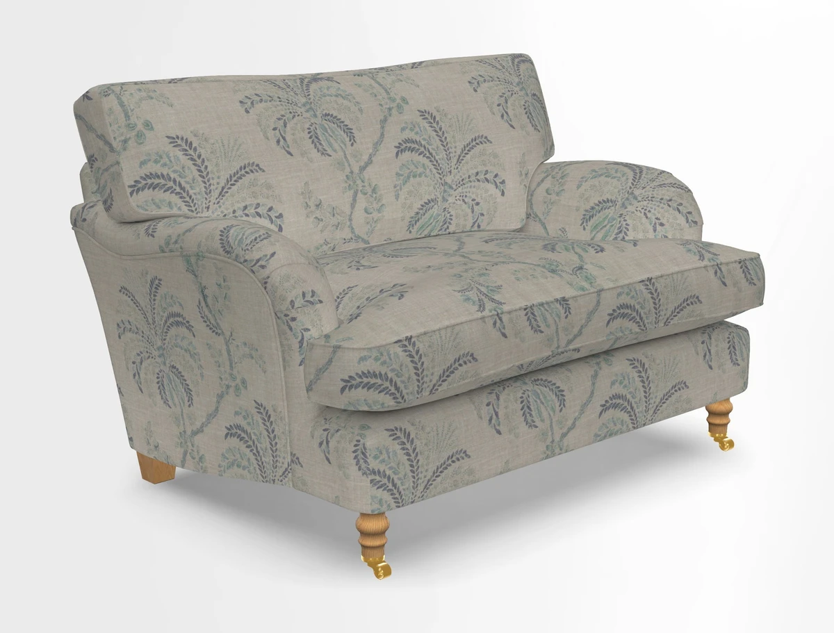 Alwinton snuggler in Lumino Velvet Wine