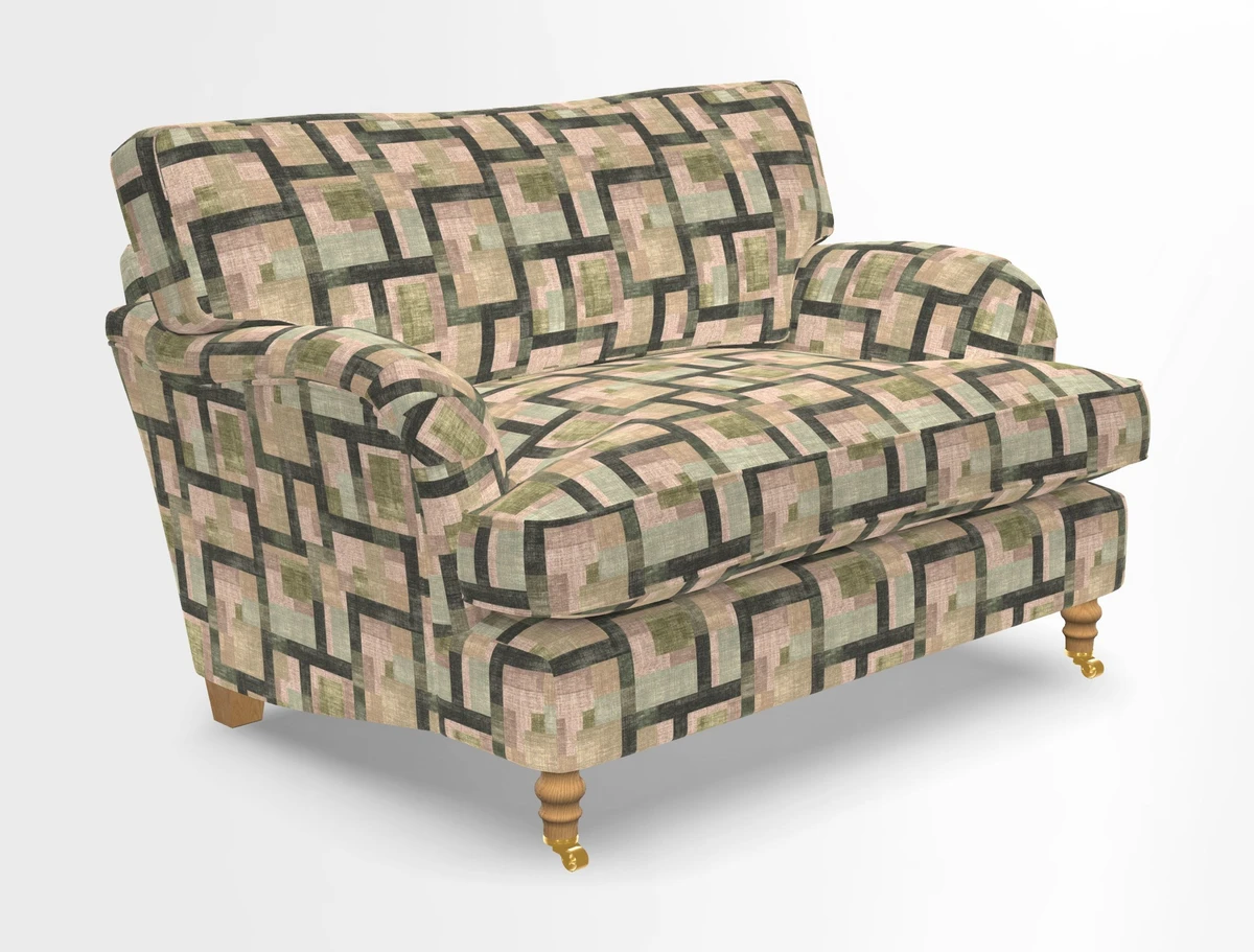 Alwinton snuggler in Lumino Velvet Wine