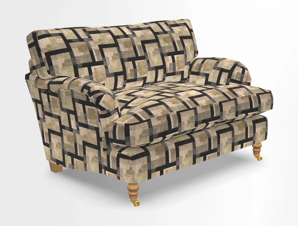 Alwinton snuggler in Lumino Velvet Wine