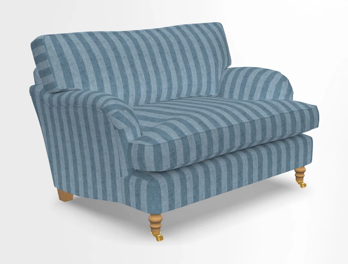 Alwinton snuggler in Lumino Velvet Wine