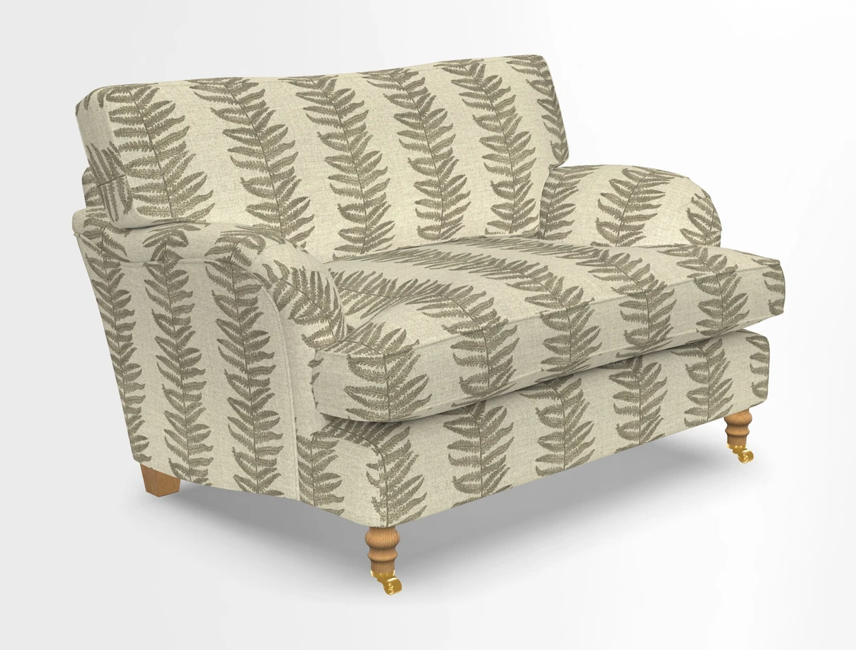 Alwinton snuggler in Lumino Velvet Wine