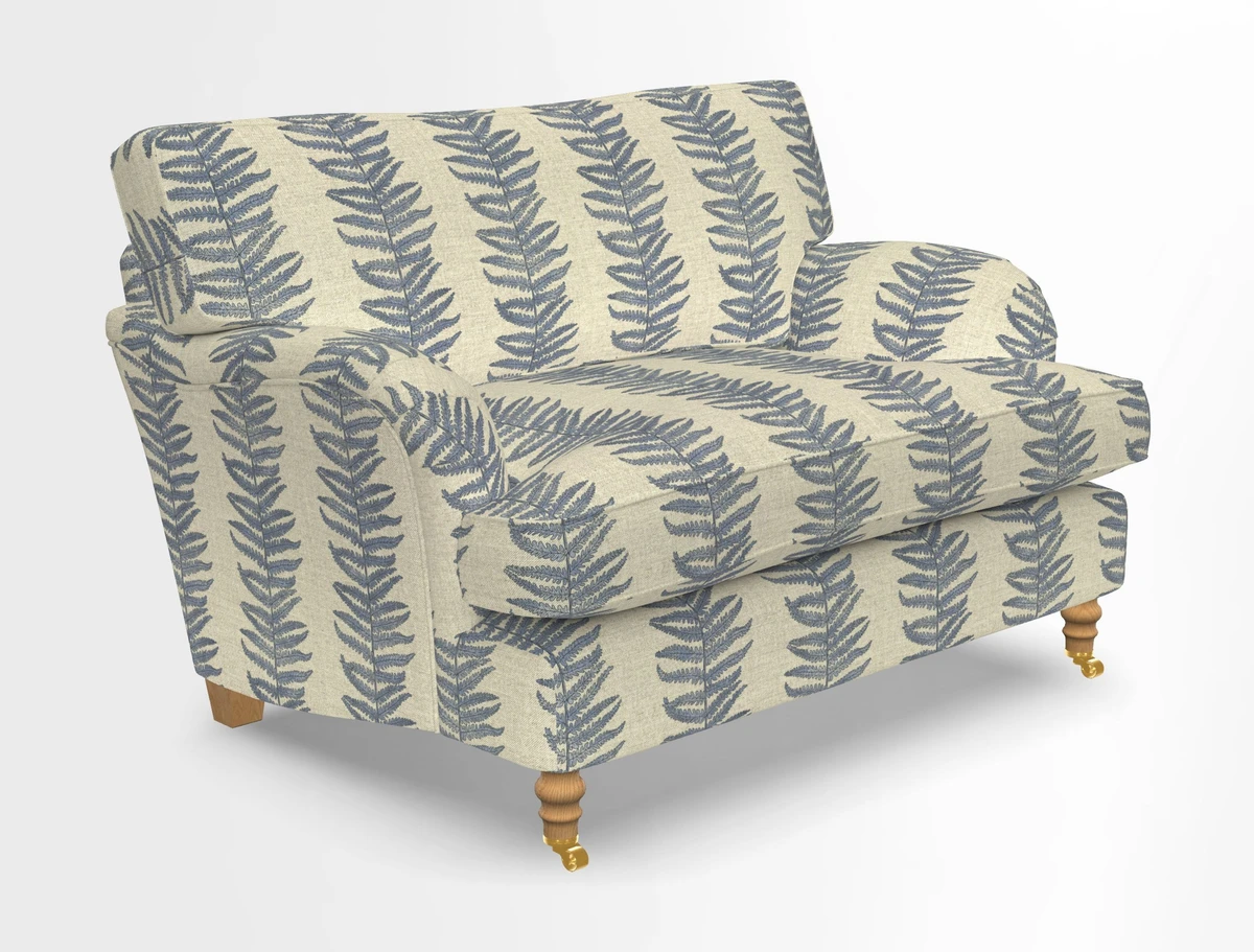 Alwinton snuggler in Lumino Velvet Wine