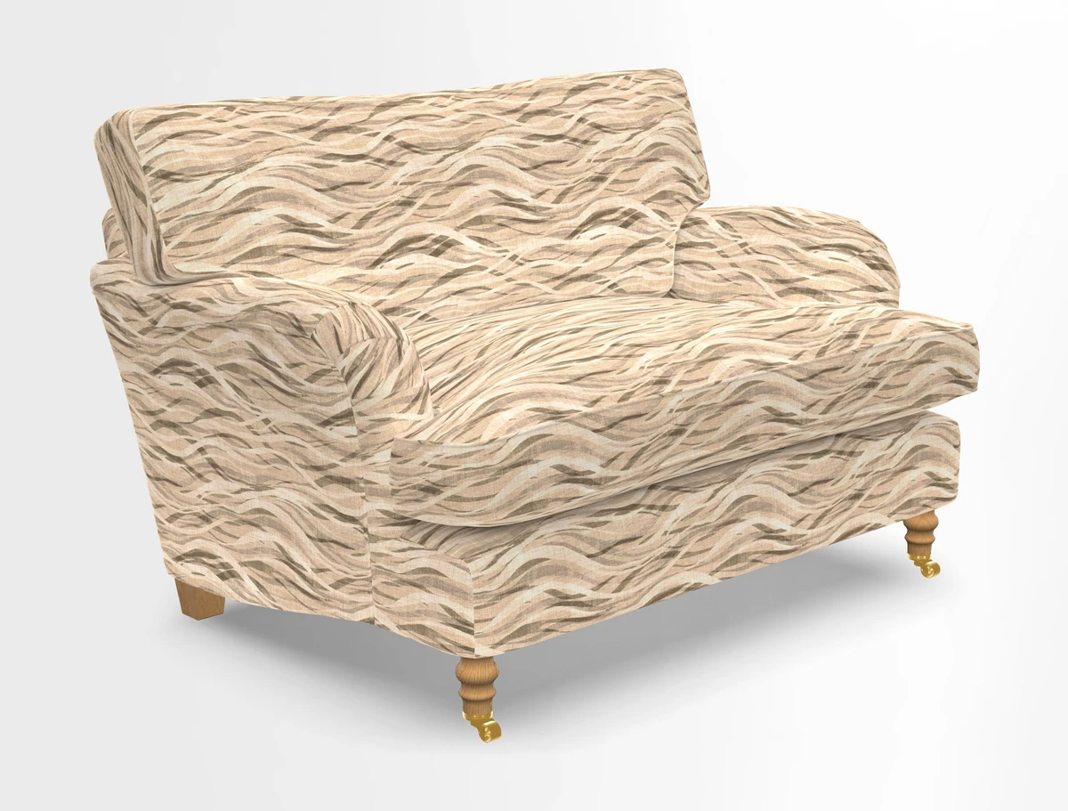 Alwinton snuggler in Lumino Velvet Wine
