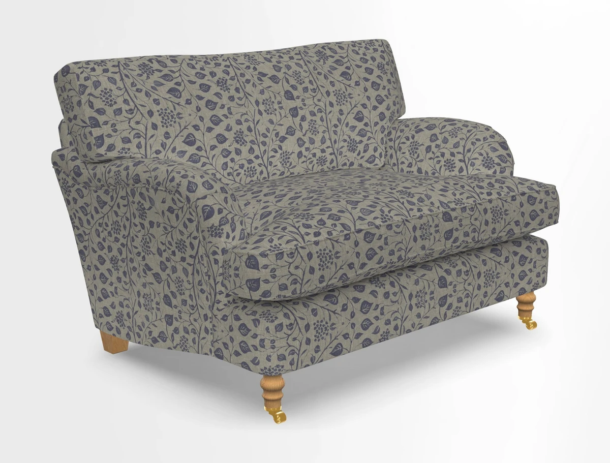 Alwinton snuggler in Lumino Velvet Wine