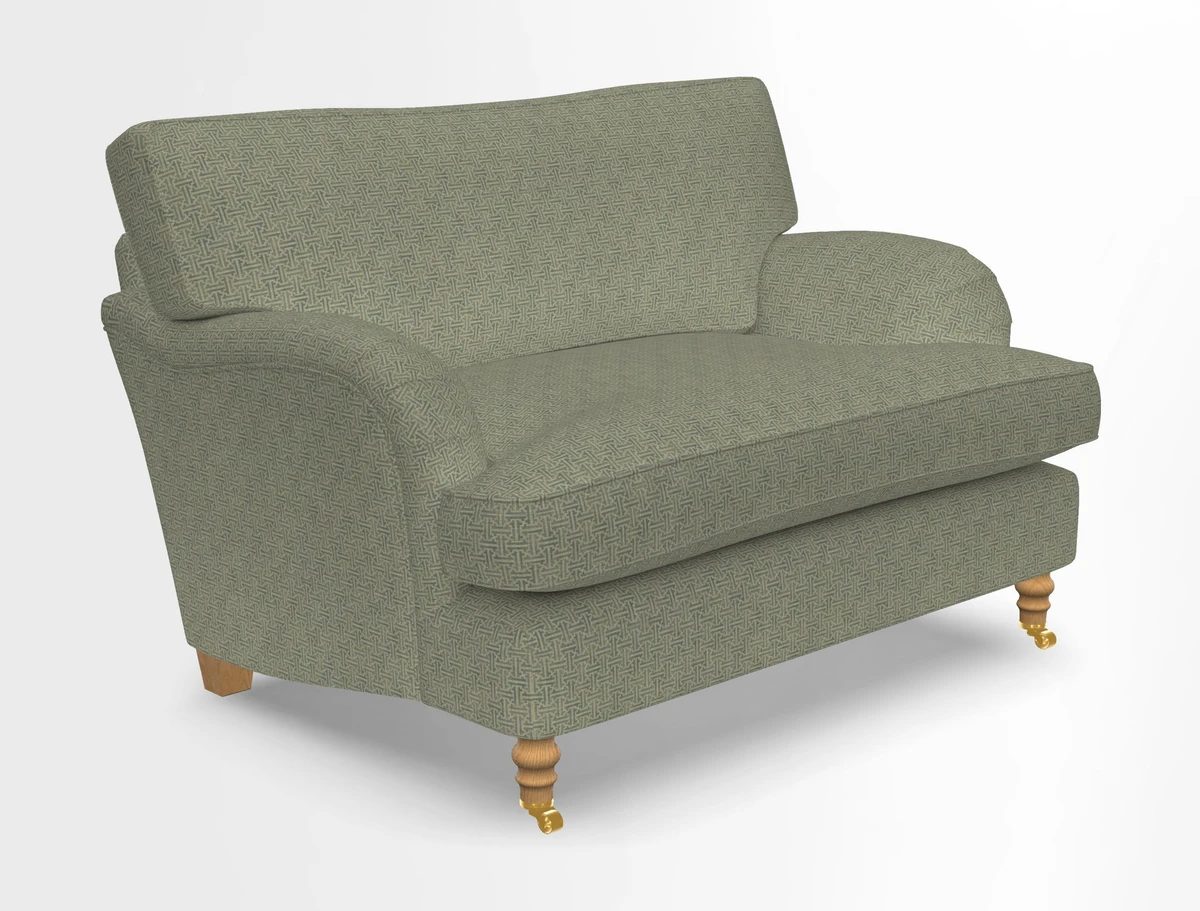 Alwinton snuggler in Lumino Velvet Wine