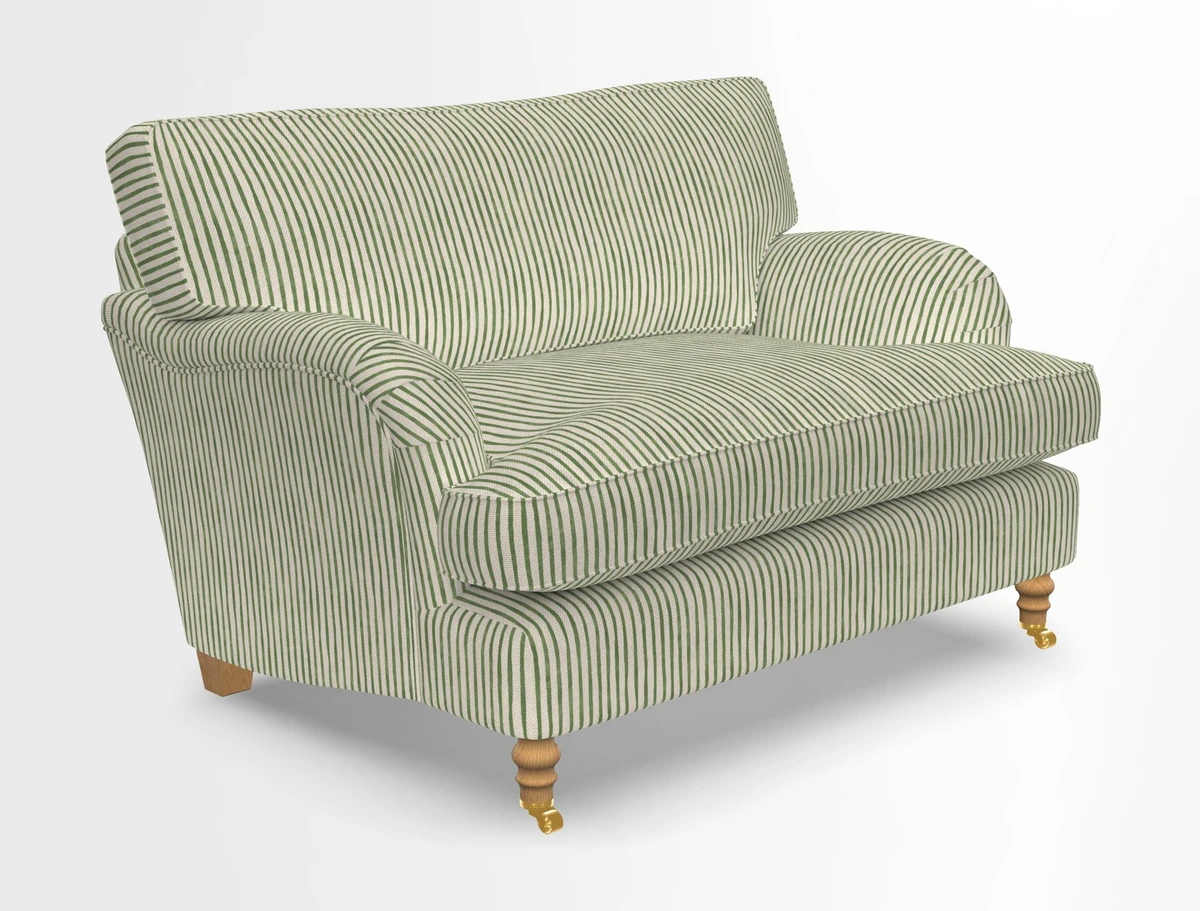 Alwinton snuggler in Lumino Velvet Wine