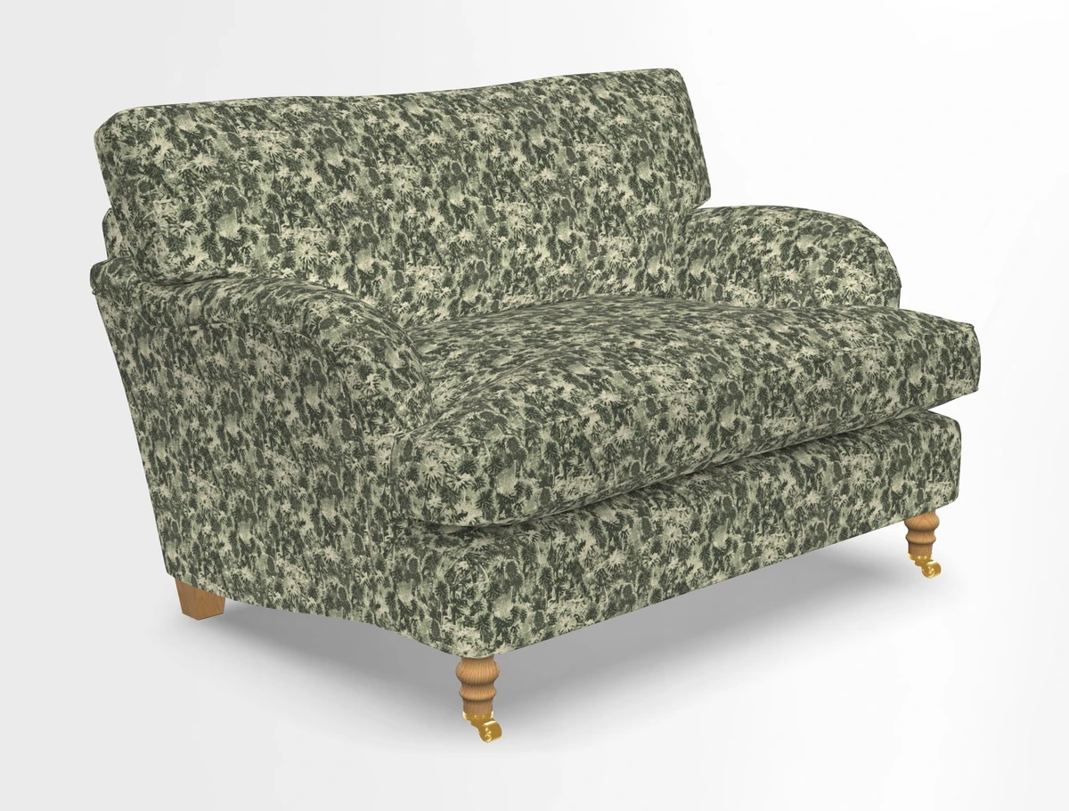 Alwinton snuggler in Lumino Velvet Wine