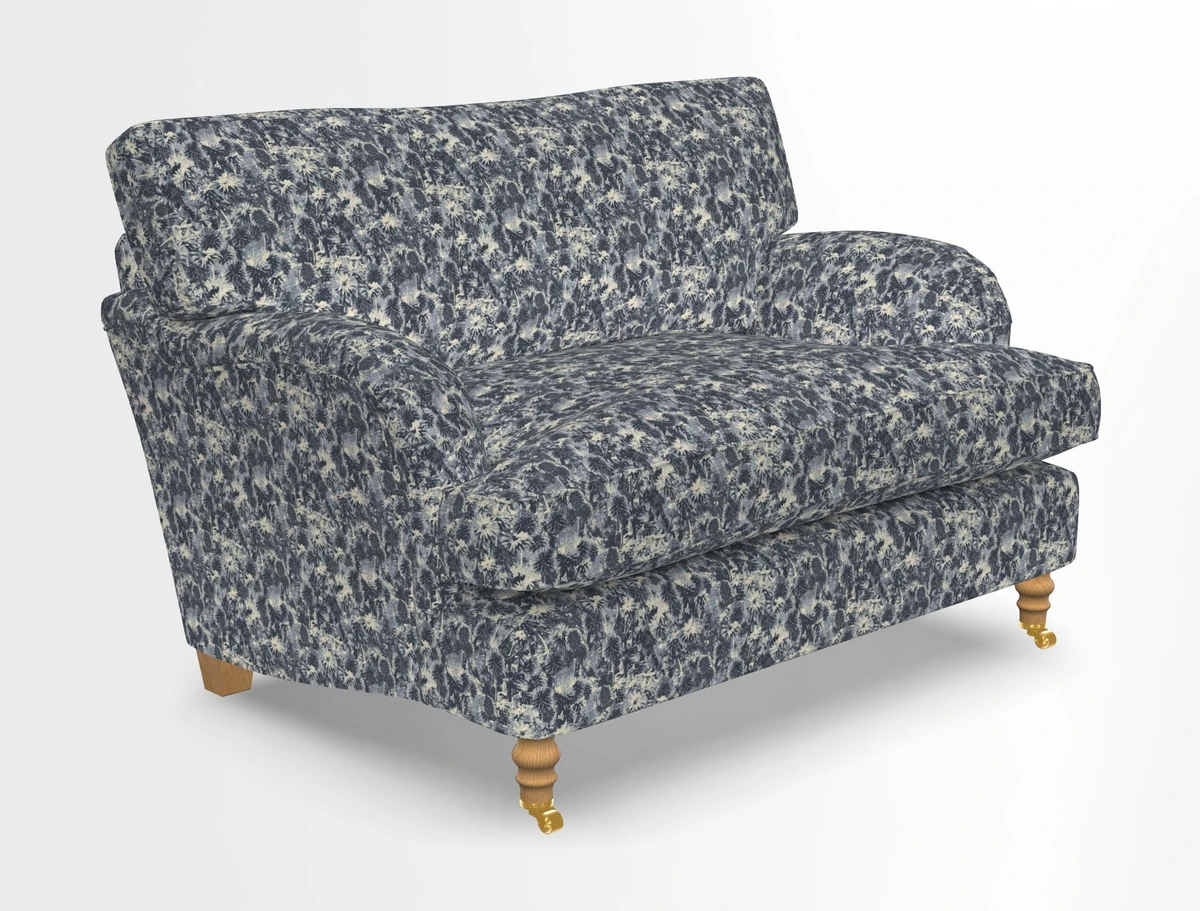 Alwinton snuggler in Lumino Velvet Wine