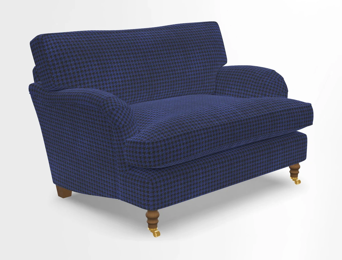 Alwinton snuggler in Lumino Velvet Wine