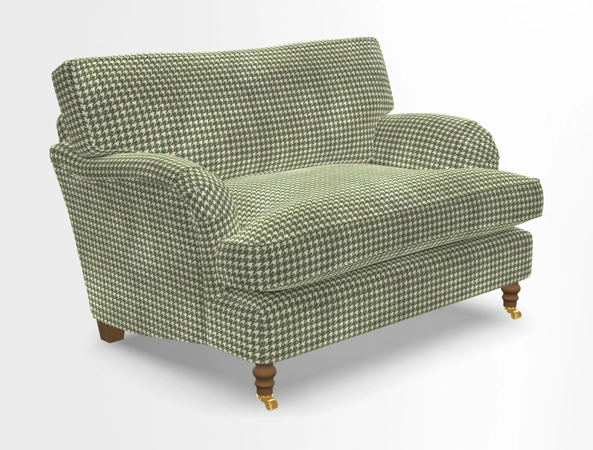 Alwinton snuggler in Lumino Velvet Wine
