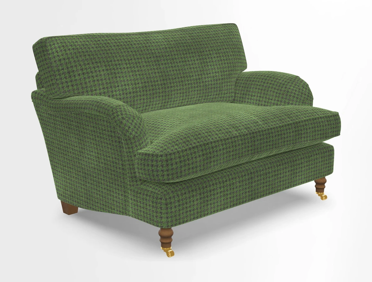 Alwinton snuggler in Lumino Velvet Wine