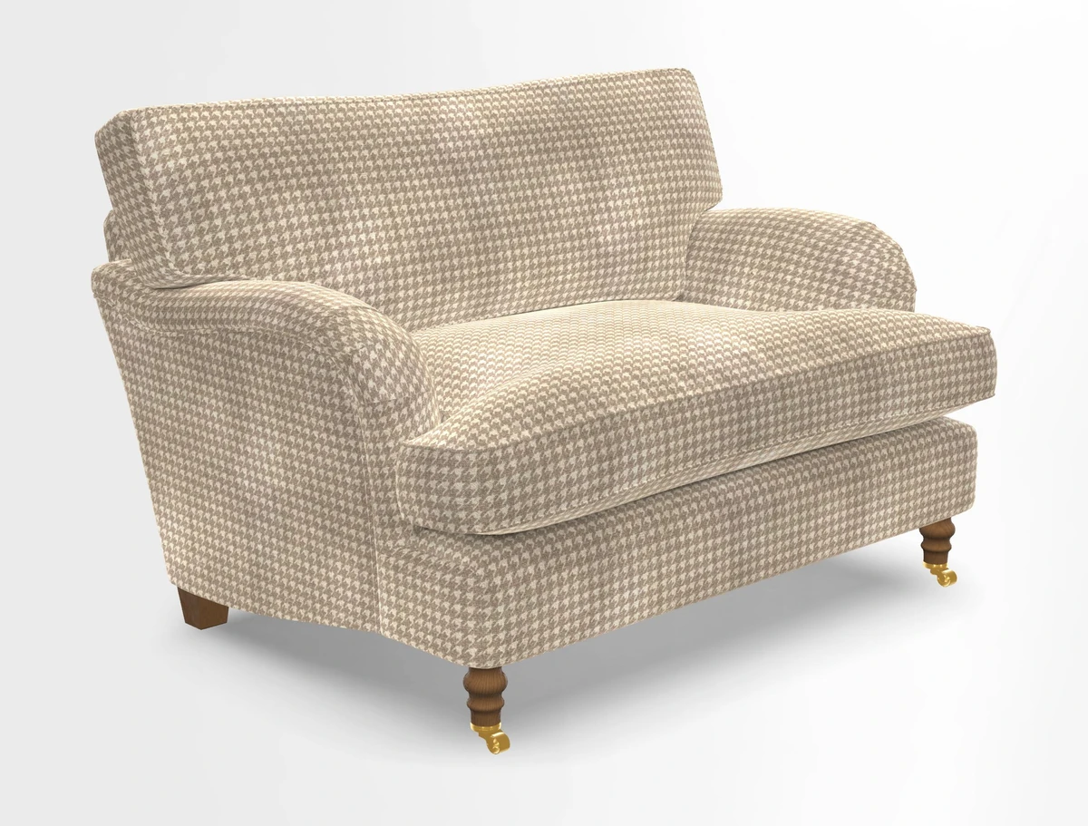 Alwinton snuggler in Lumino Velvet Wine