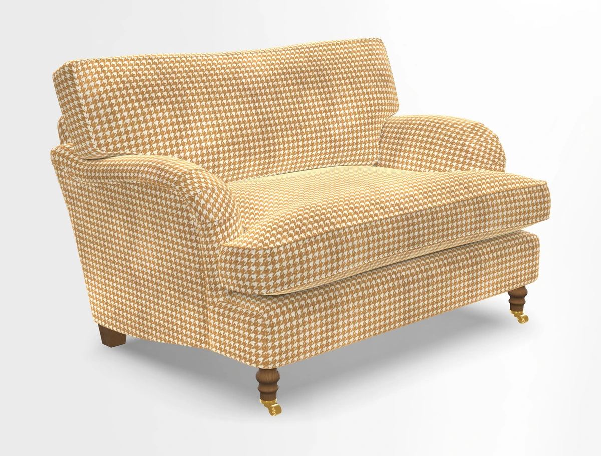 Alwinton snuggler in Lumino Velvet Wine