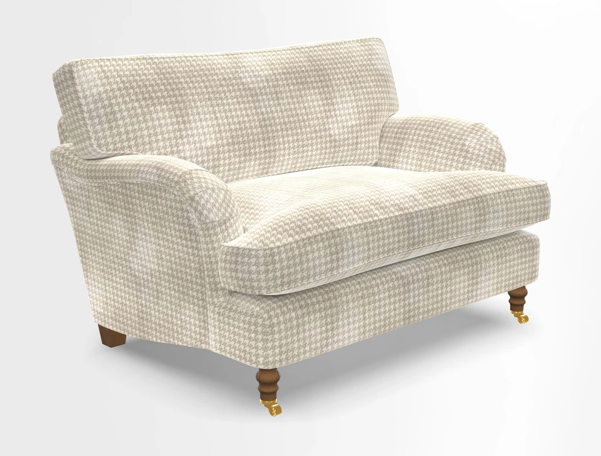 Alwinton snuggler in Lumino Velvet Wine