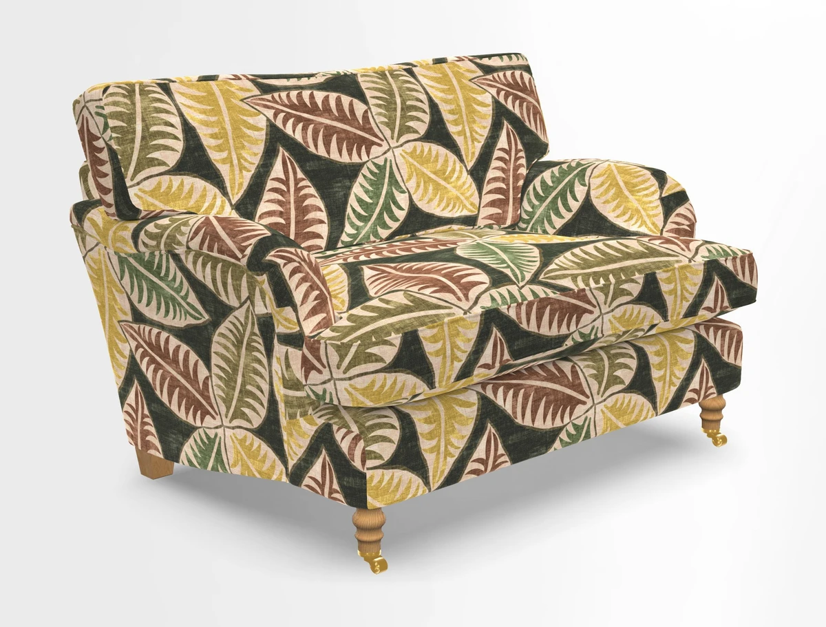 Alwinton snuggler in Lumino Velvet Wine
