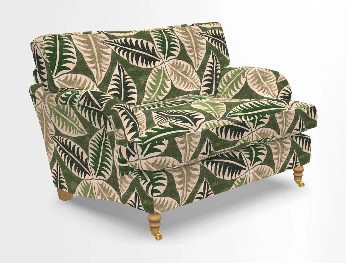 Alwinton snuggler in Lumino Velvet Wine