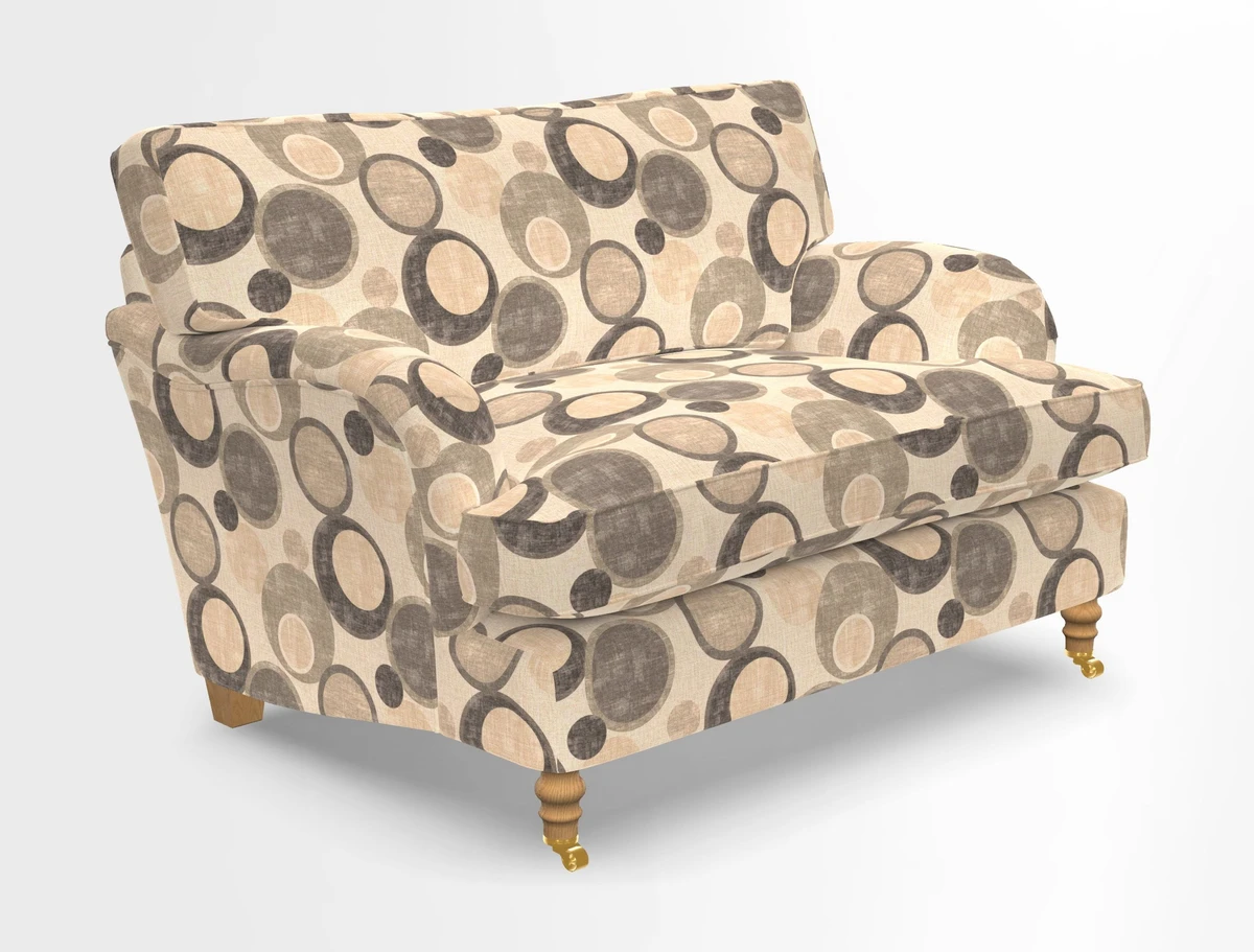 Alwinton snuggler in Lumino Velvet Wine