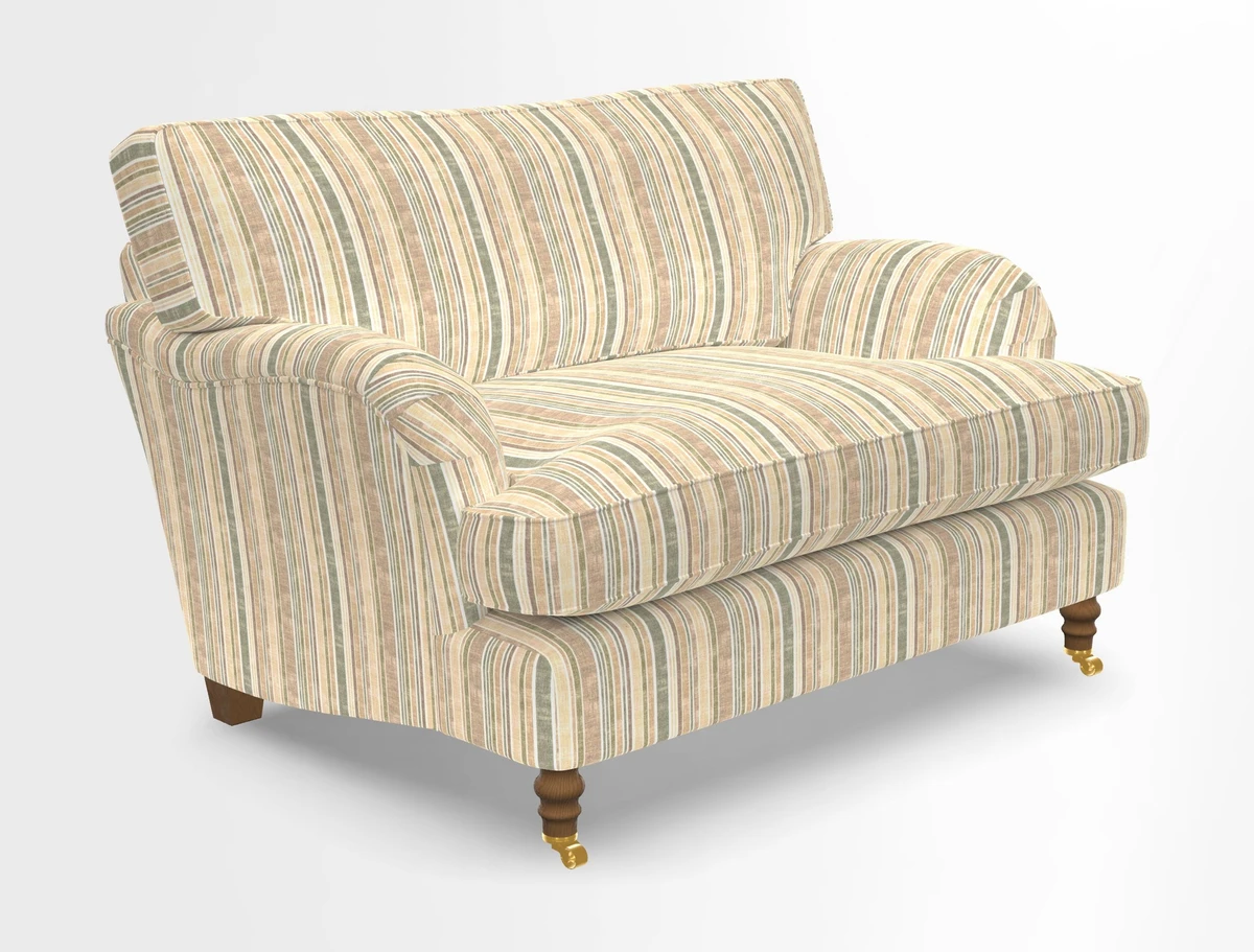 Alwinton snuggler in Lumino Velvet Wine