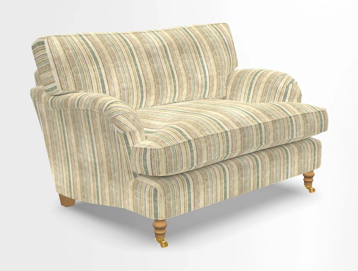 Alwinton snuggler in Lumino Velvet Wine