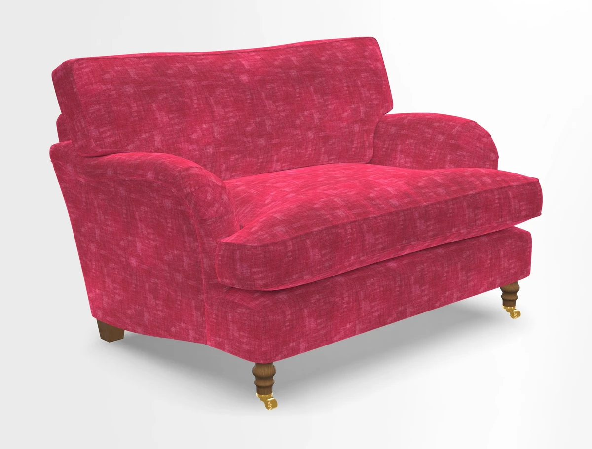 Alwinton snuggler in Lumino Velvet Wine