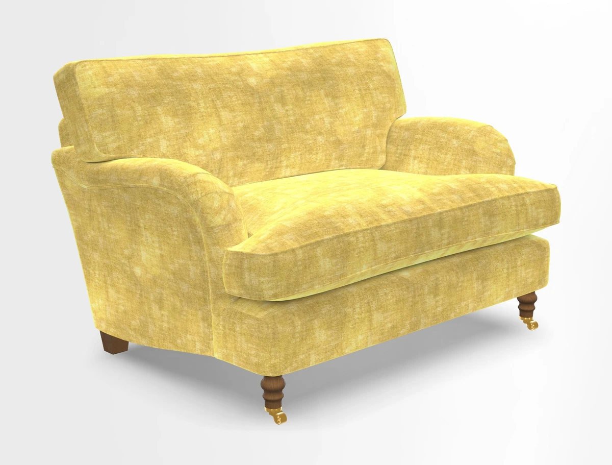 Alwinton snuggler in Lumino Velvet Wine
