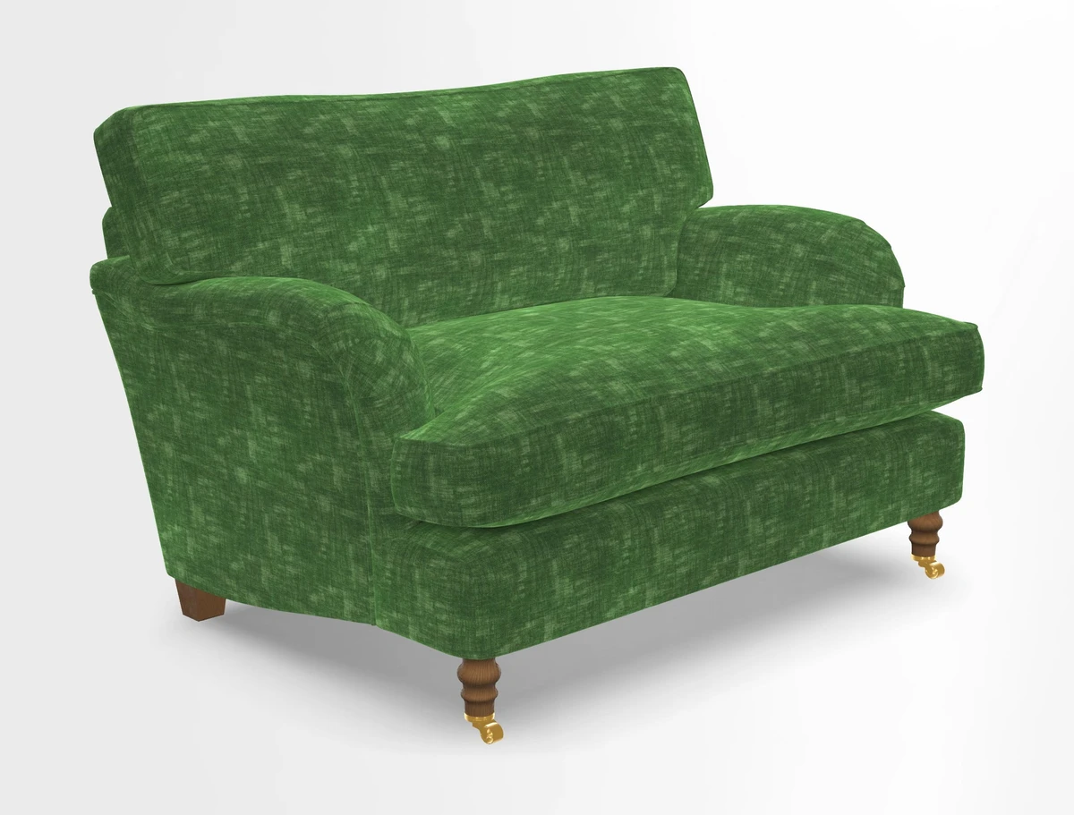 Alwinton snuggler in Lumino Velvet Wine