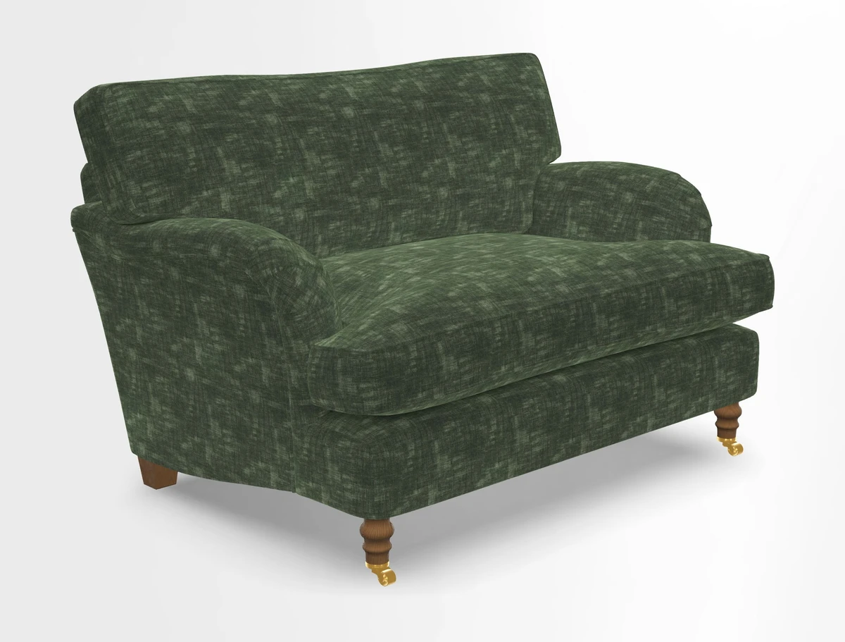 Alwinton snuggler in Lumino Velvet Wine