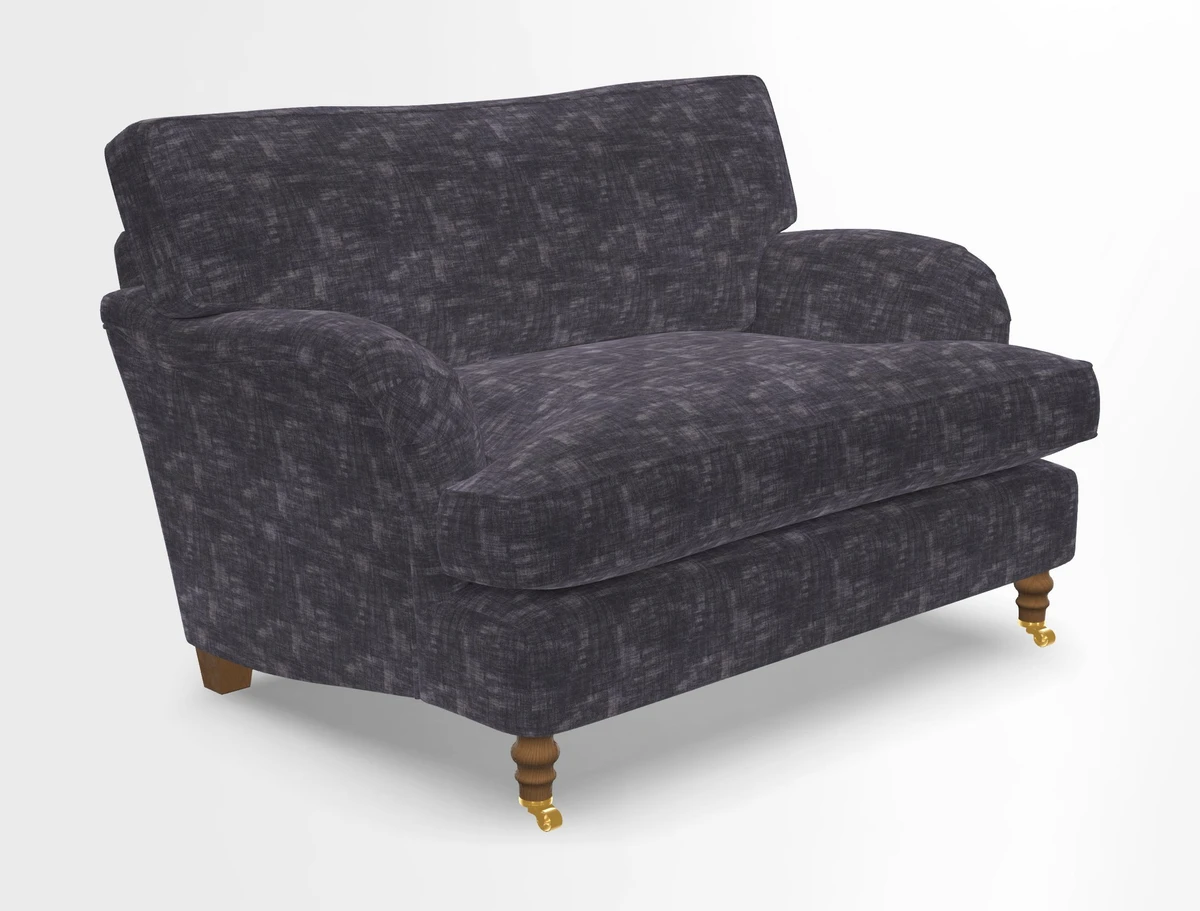 Alwinton snuggler in Lumino Velvet Wine