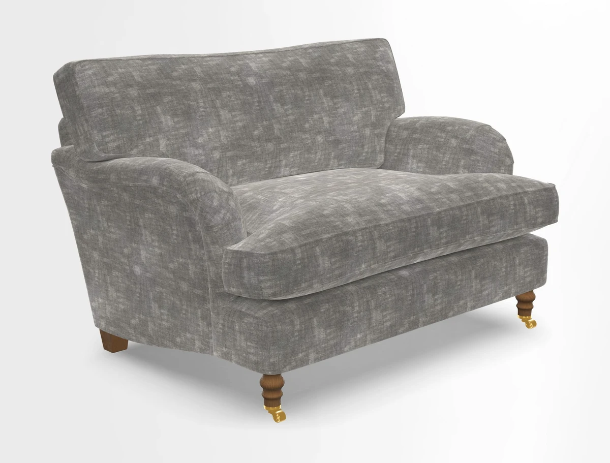 Alwinton snuggler in Lumino Velvet Wine