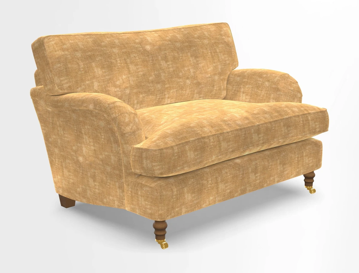 Alwinton snuggler in Lumino Velvet Wine