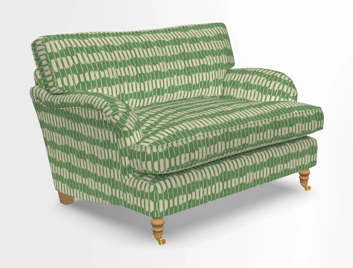 Alwinton snuggler in Lumino Velvet Wine