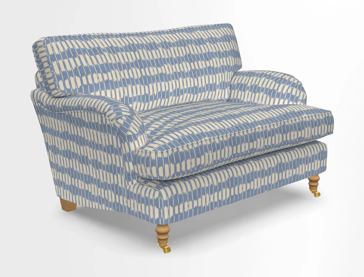 Alwinton snuggler in Lumino Velvet Wine