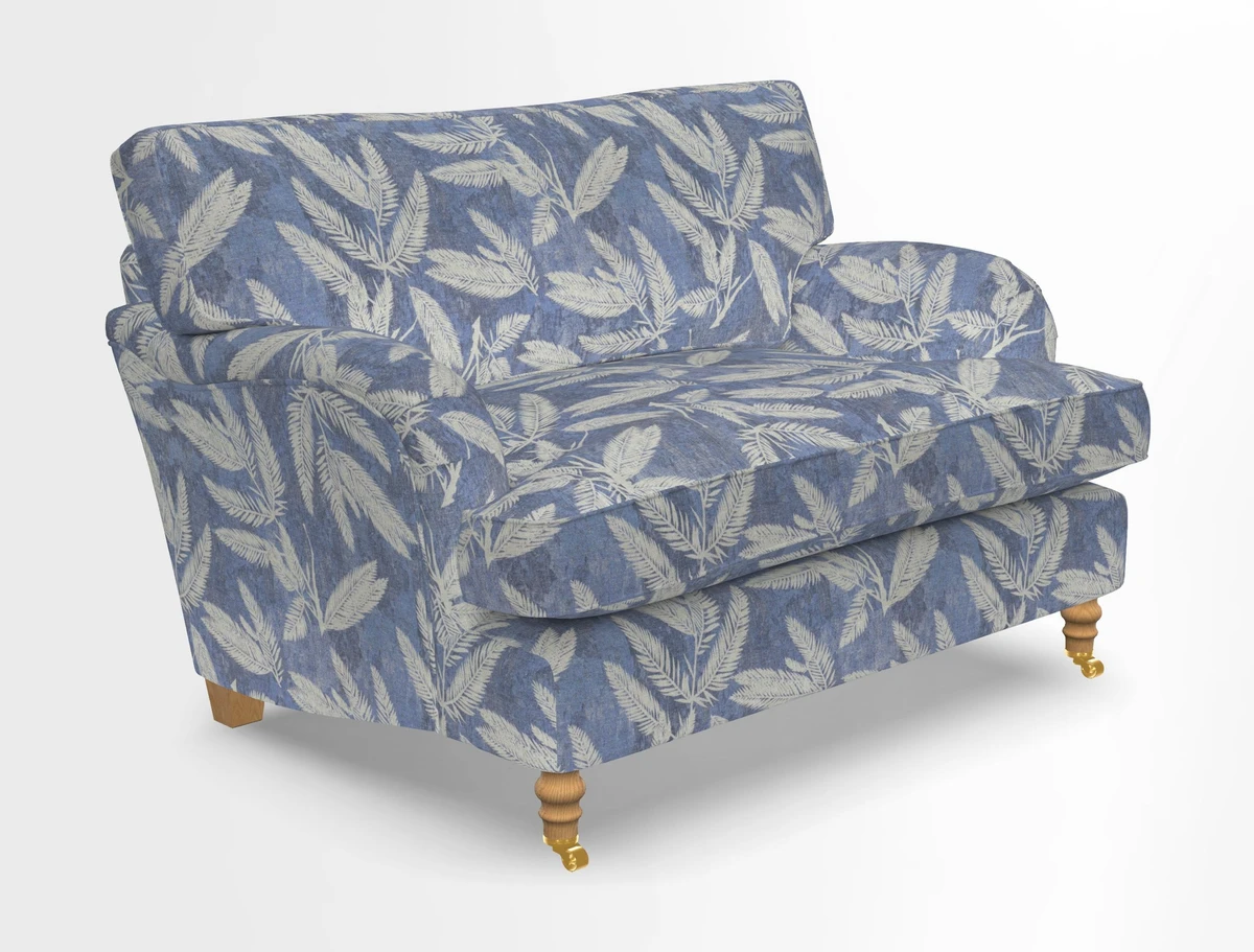 Alwinton snuggler in Lumino Velvet Wine