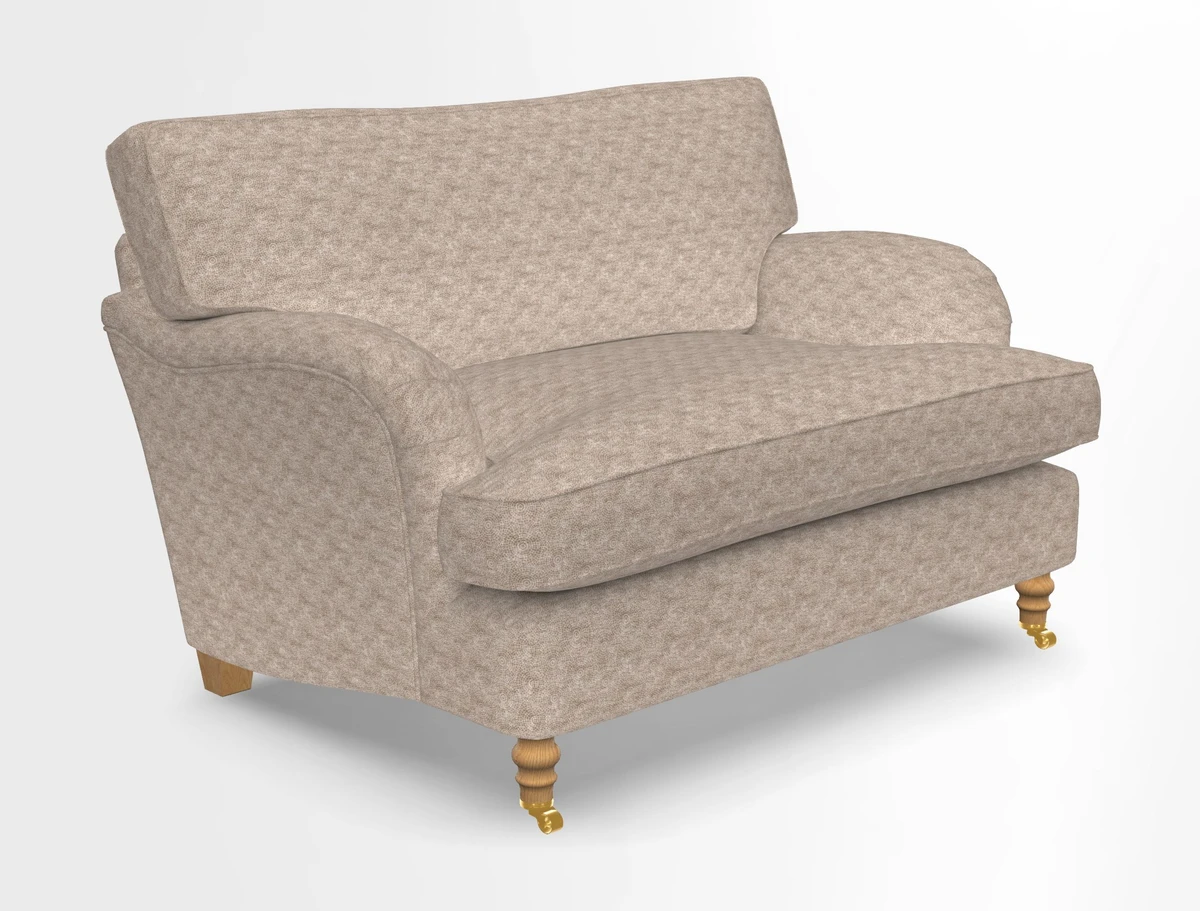 Alwinton snuggler in Lumino Velvet Wine
