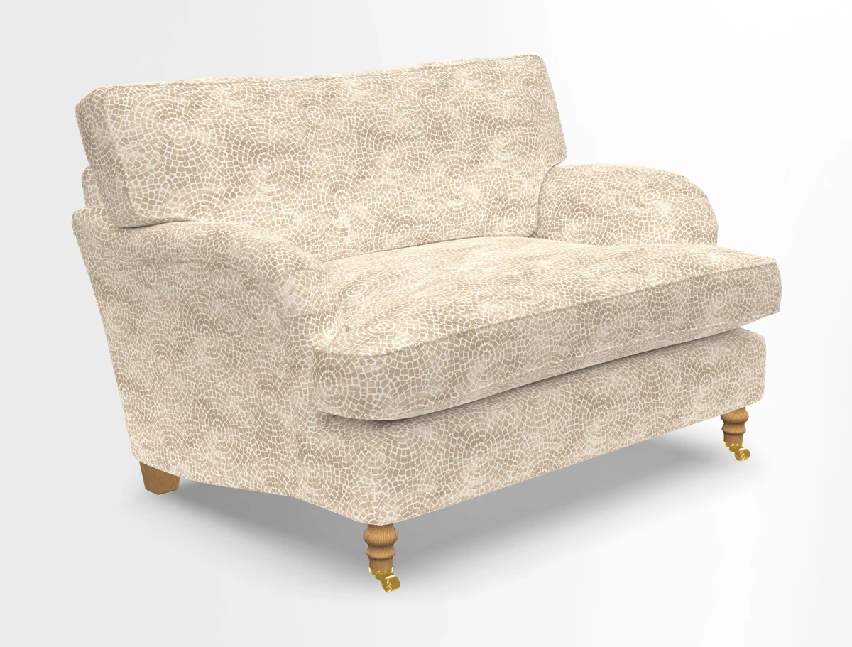 Alwinton snuggler in Lumino Velvet Wine