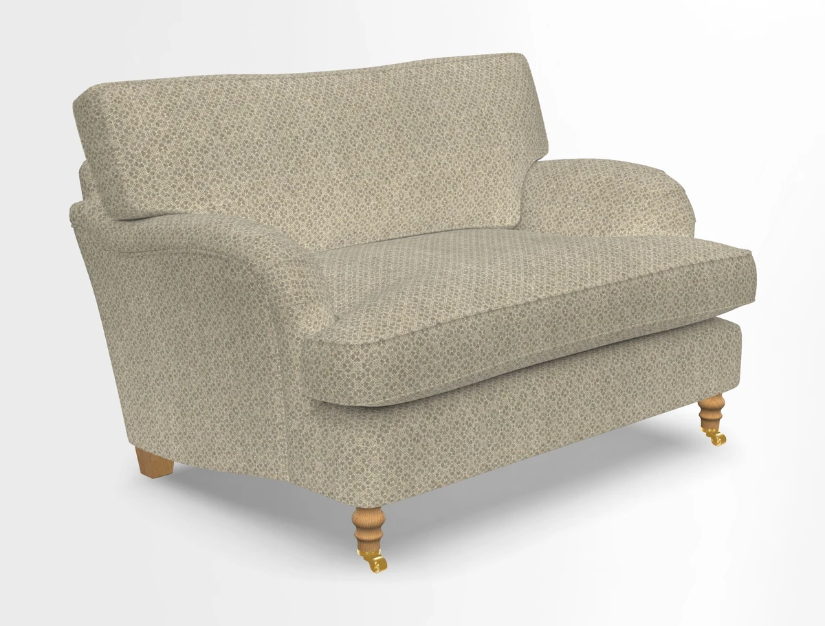 Alwinton snuggler in Lumino Velvet Wine