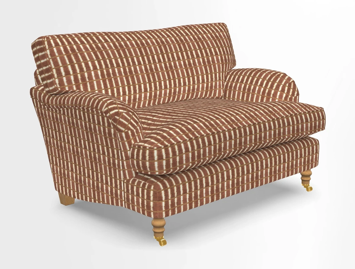 Alwinton snuggler in Lumino Velvet Wine