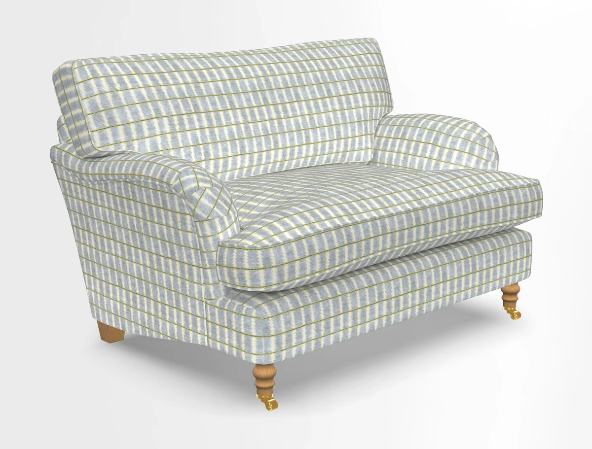 Alwinton snuggler in Lumino Velvet Wine