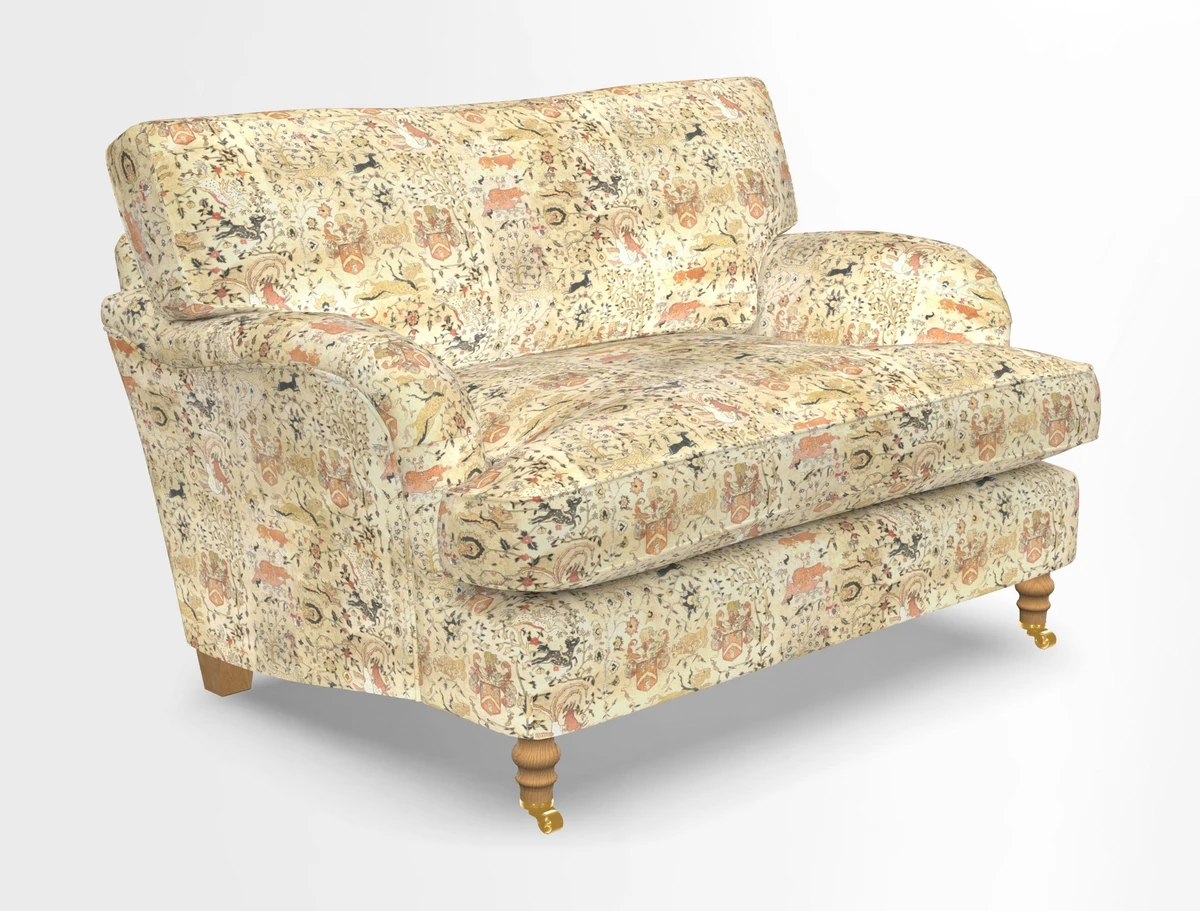 Alwinton snuggler in Lumino Velvet Wine