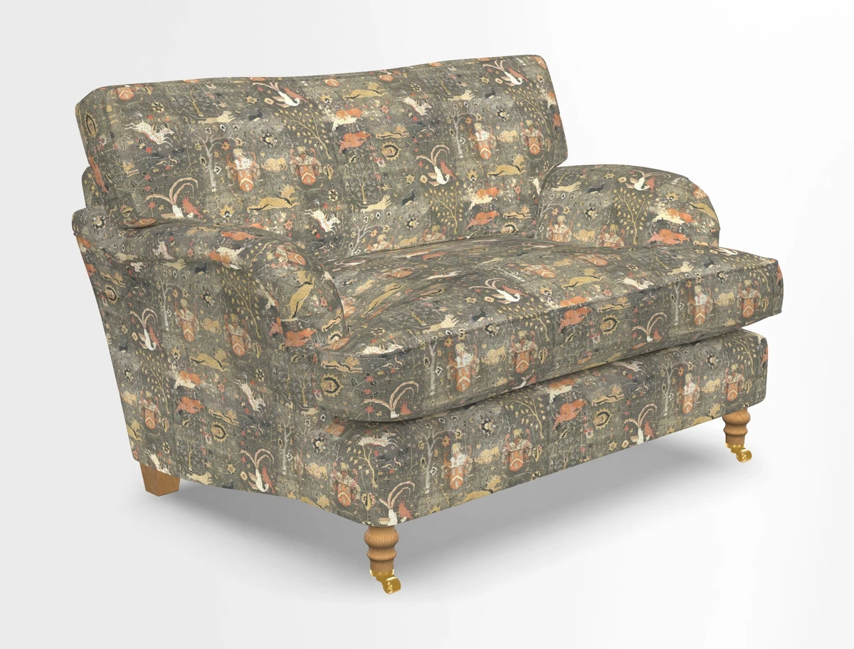 Alwinton snuggler in Lumino Velvet Wine
