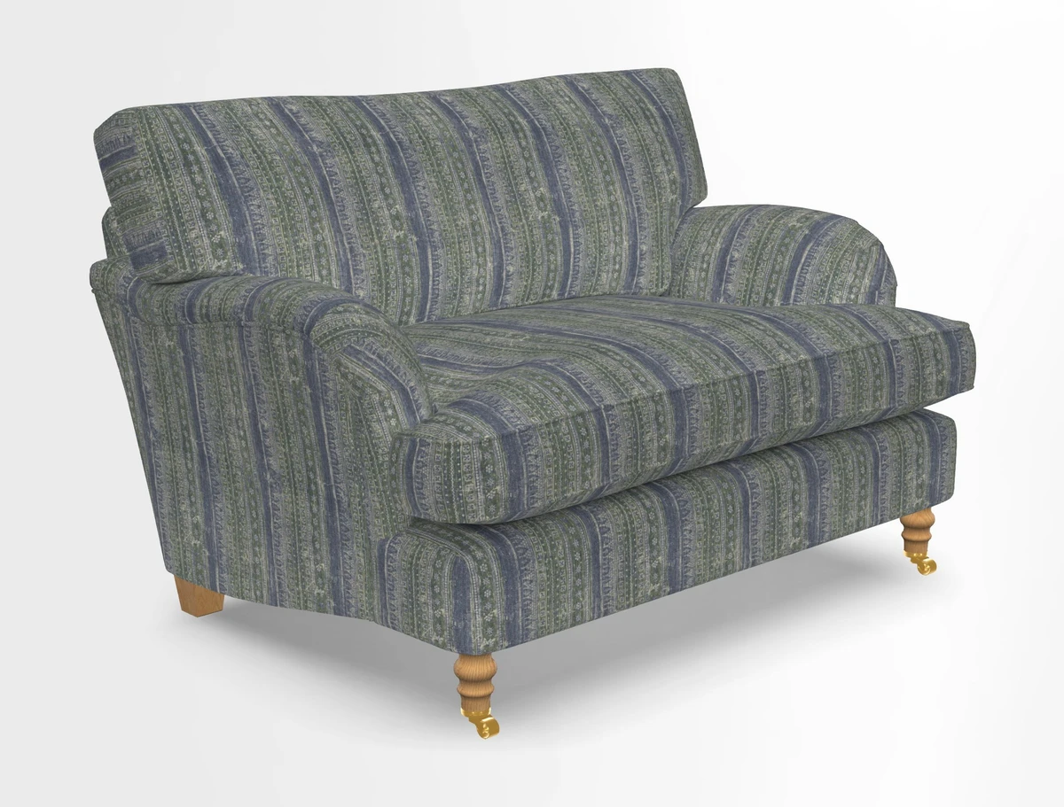 Alwinton snuggler in Lumino Velvet Wine